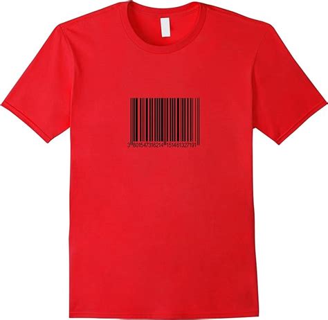 Amazon Com Barcode T Shirt Clothing