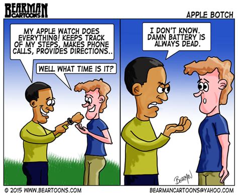Apple Watch The Good And Bad Bearman Cartoons