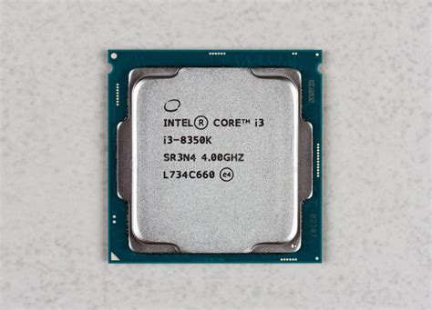 Intel Core I3 Desktop Processor 8th Gen On The Motherboard Asus Closeup