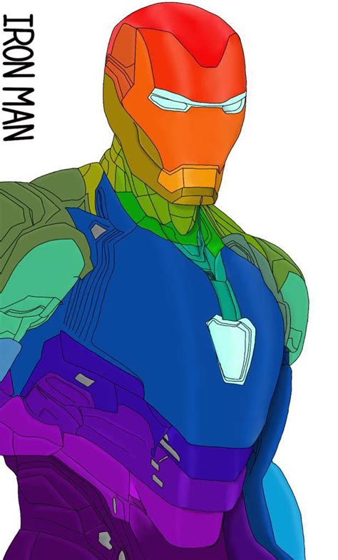 My Friend Drew A Rainbow Iron Man Rmarvel