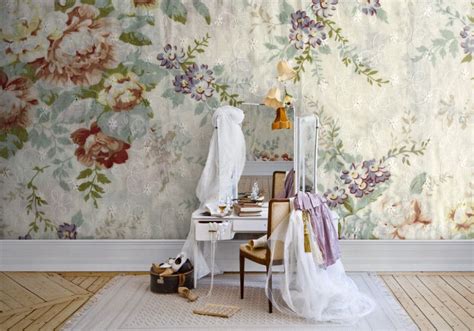 Mr Perswall Nostalgic Tapet Romantisk With Images Floral Wallpaper
