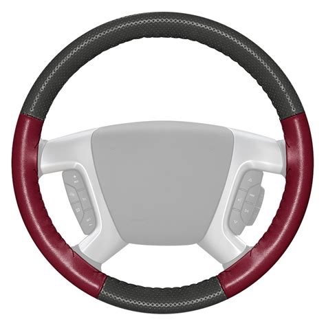For Gmc Canyon 15 16 Steering Wheel Cover Europerf Perforated Charcoal