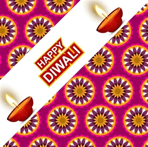 Beautiful Stylish Rangoli Happy Diwali Colorful Hindu Diya Festival