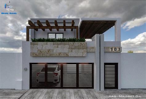 Fotos terrazas modernas pequeas sunshinecarfinance. Fachada con Terraza #render #sketchup... - GRUPO Guimel SA ...