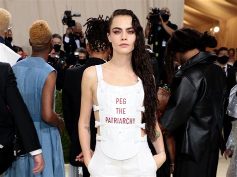Cara Delevingne Divides Fans With ‘peg The Patriarchy Vest At 2021 Met Gala