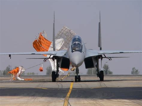 Sukhoi Su 30mki Indian Air Force With Parachute Air Brake Aircraft