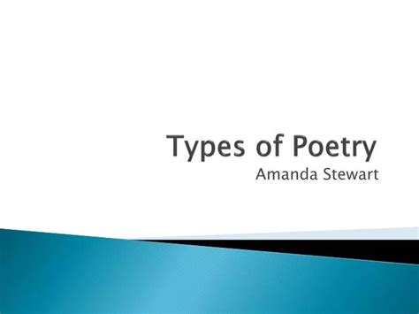 Ppt Types Of Poetry Powerpoint Presentation Free Download Id2221643