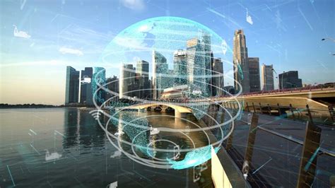 Global Connection And Traffic Modernization In Smart City Stock Photo