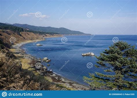 Beautiful Rocky Coast Of Sakhalin Island Stock Image Image Of Ocean