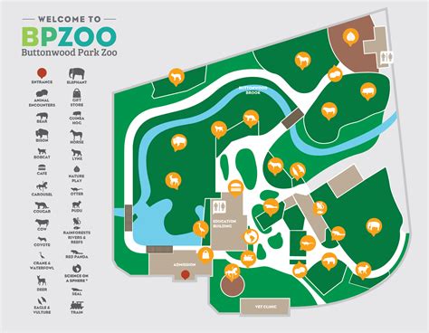 Zoo Map The Buttonwood Park Zoo