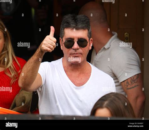 Simon Cowell Leaves The X Factor House After Visiting His Acts Featuring Simon Cowell Where