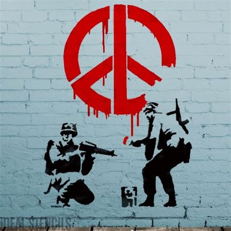 Banksy Cnd Soldiers Xl Stencil Street Art Street Art Banksy Banksy