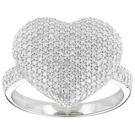 High End Diamond Heart Platinum 950 Ring For Sale At 1stdibs