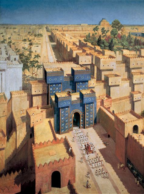 Reconstrucción Ciudad De Babylonia Puerta De Ishtar Corresponde A La