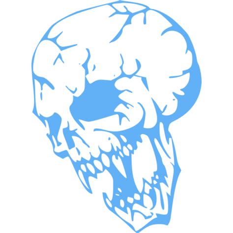 Tropical Blue Skull 16 Icon Free Tropical Blue Skull Icons