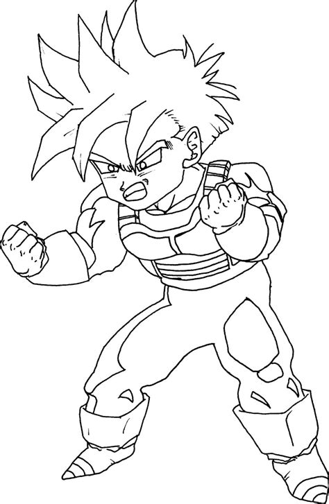 Coloriage Dragon Ball Z Sangoku Super Sayen 100 Coloriage 2019