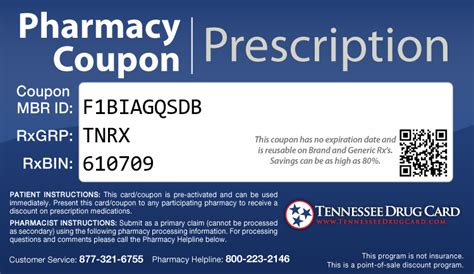 Tennessee Drug Card Free Statewide Prescription Assistance Program