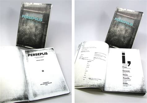 Persepolis Typographic Book Screen To Page On Behance