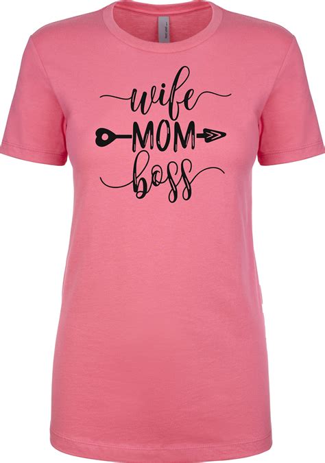 wife mom boss shirt mom life shirts with funny sayings etsy