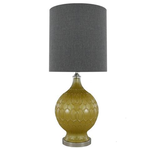 Mustard Pearl Lustre Table Lamp Lighting Homesdirect365