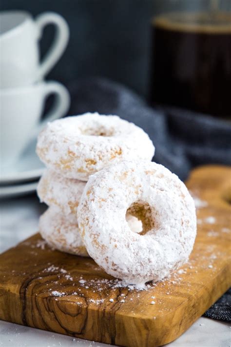 Old Fashioned Powdered Sugar Donuts Low Fat The Busy Baker