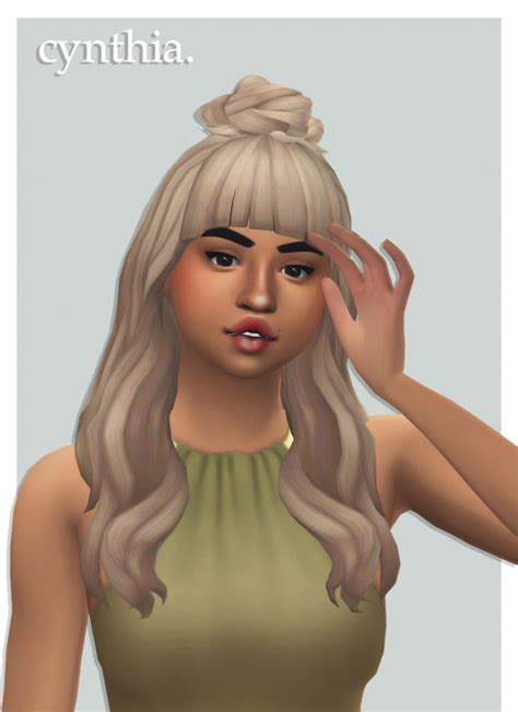 Naevys Sims‘ Cynthia Hair Recolors At Cowplant Pizza Sims 4 Updates