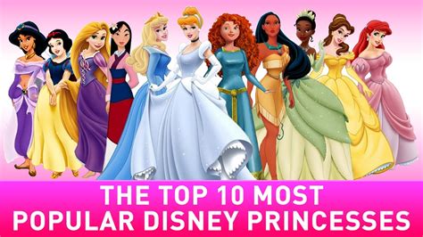 Princess Cartoon Images With Names 10 Most Popular Disney Princess List Bodaswasuas