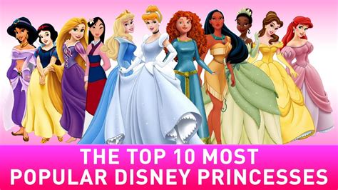 The disney princess is an actual brand name now. 10 Most Popular Disney Princess List - YouTube