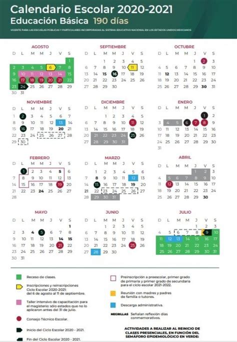 Sep Calendario Escolar 2021 Inscripciones Vacaciones Días Festivos