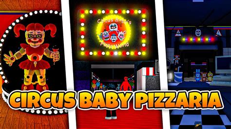 MAPA DA CIRCUS BABY PIZZA WORLD No ROBLOX YouTube