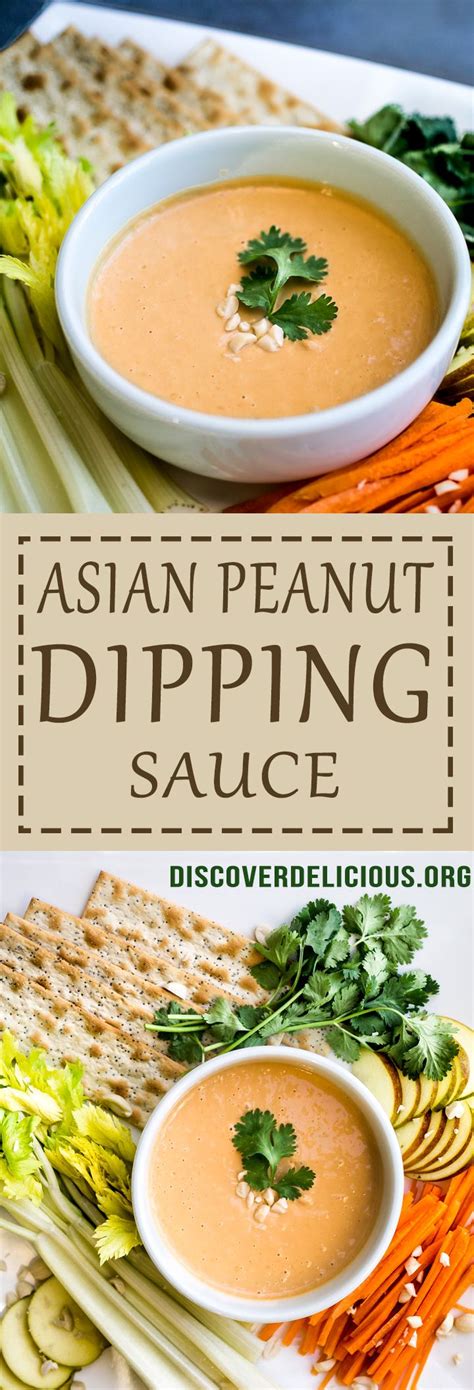 Personally, i think dips and sauces are one of the easiest things to transition into a vegan diet. Peanut Dipping Sauce | Discover Delicious | www ...