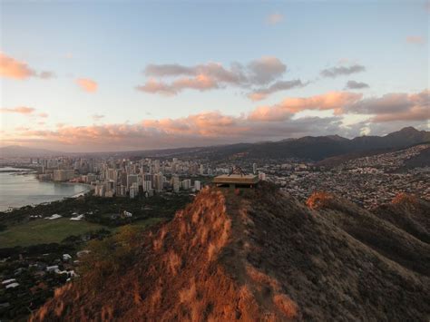Sunset Hike To Diamond Head In Hawaii Seetheworldinmyeyes