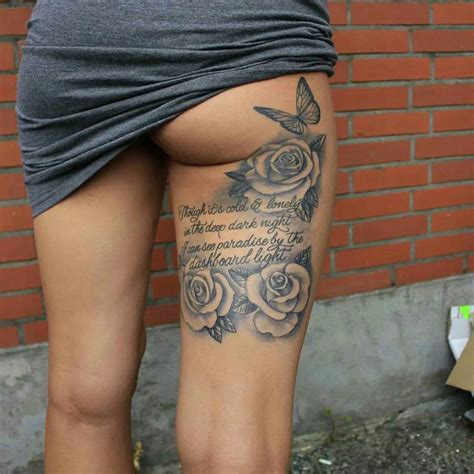 Cutest Back Of Thigh Tattoos For Women Tattoos Design Idea