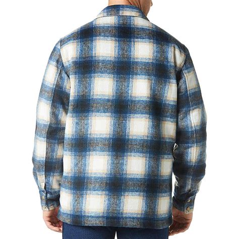 Wrangler Mens Quilt Lined Flannel Shirt Jacket Lammles Lammles