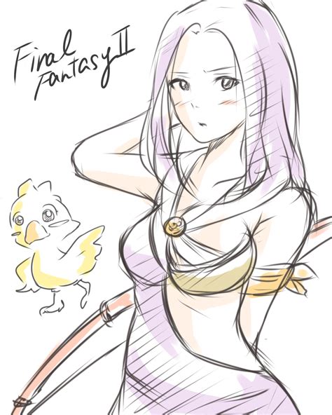 Chocobo And Maria Final Fantasy And More Drawn By Kamikitayotsuba