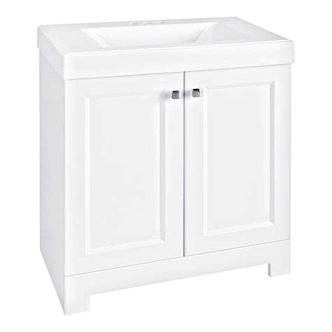 Find solid wood frame bathroom vanities at lowe's today. Glacier Bay Shaila 30.5 in. W Bath Vanity in White with ...