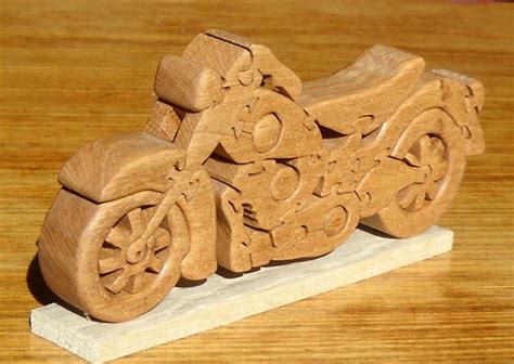 Wooden Motorcycle Puzzle Triumph Edition Etsy 3d Puzzles Wooden