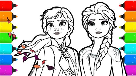 Frozen Anna And Elsa Playing Together Coloring Page The Best Porn Website