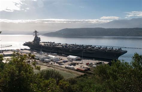 Uss Gerald R Ford Worlds Largest Aircraft Carrier Arrives In Greece