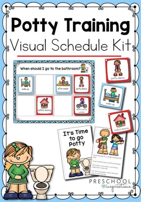 Potty Training Visual Schedule Kit Preschool Inspirations Pottytraining