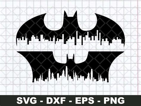 Batman Svg Batman Logo Silhouette Svg Dark Knight Svg Cut File For