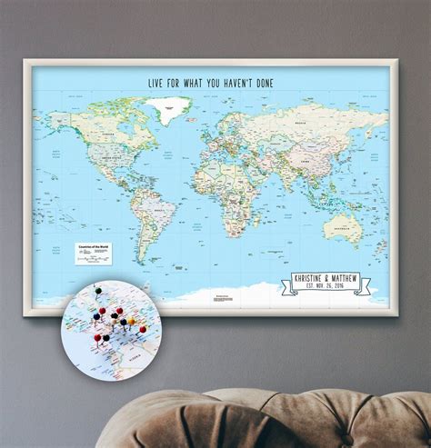 Image 0 World Map Pin Board World Map With Pins Pushpin Travel Map