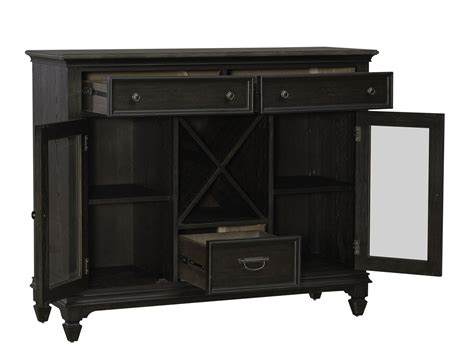 Allyson Park Buffet Wirebrushed Black Forest By Liberty Furniture Furniturepick
