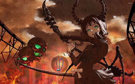 Dead Master With Skulls Black Rock Shooter Wallpaper Anime