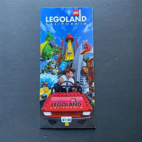 Vintage 2000 Legoland California Amusement Park Brochure With Guide Map