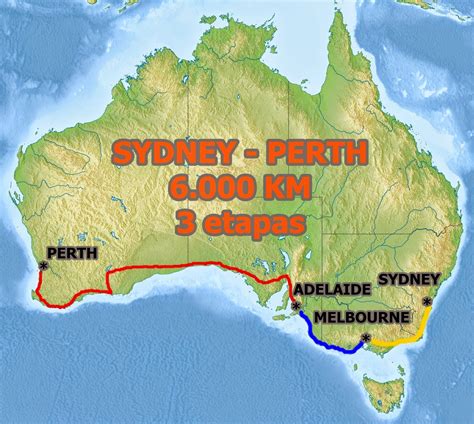 Recorrido De Sydney A Perth Información Práctica