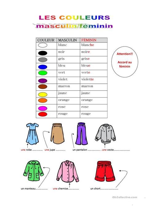 Aidez votre enfant dans ses révisions en français avec les cours et exercices en ligne kartable pour le cm1 programmes officiels de l'éducation nationale. Adjectifs de couleurs | Les adjectifs de couleur, Adjectifs et L'enseignement du français