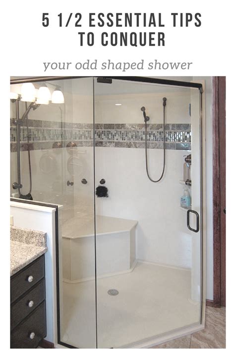 How to remodel your odd shaped shower october 21, 2017 7:17:03 pm. 5 ½ Essential Tips to Conquer Your Odd Shaped Shower | Small bathroom, Shower remodel, Bathroom ...