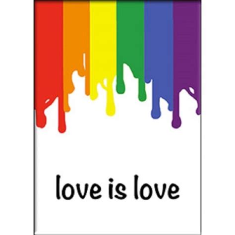 Love Is Love Lgbtq Licensed Exclusive Original Artwork Magnet 25 X