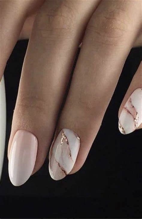 Almond Black And White Marble Nail Designs 2019 Almond Shape Nails